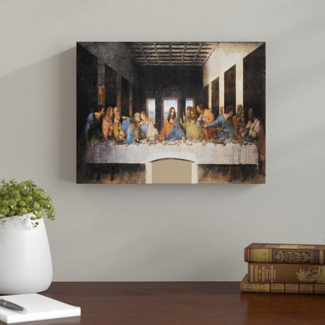 The Last Supper by Leonardo Da Vinci - Wrapped Canvas Art Prints Astoria Grand Size: 25cm H x 45cm W on Productcaster.