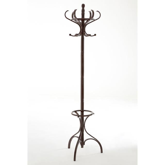 Hollandsworth Freestanding 12 - Hook Coat Stand Ophelia & Co. Colour: Brown on Productcaster.