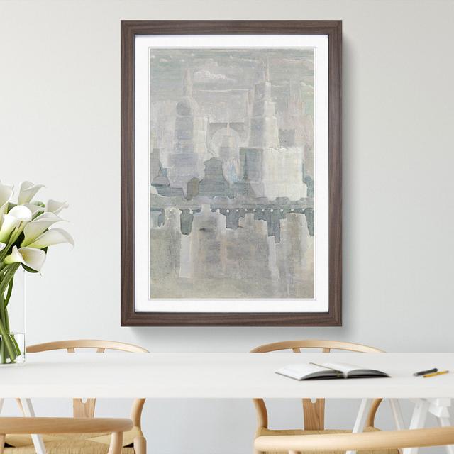 The City Vol.1 by Mikalojus Konstantinas - Picture Frame Painting East Urban Home Frame Option: Walnut Framed, Size: 48cm H x 36cm W x 2cm D on Productcaster.