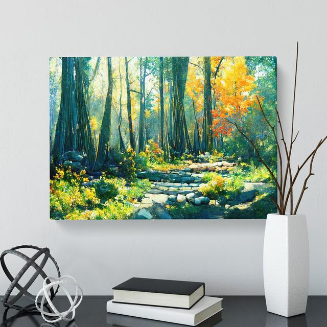 Countryside Forest - Wrapped Canvas Print Alpen Home Size: 35cm H x 50cm W x 3cm D on Productcaster.