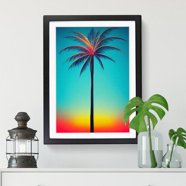 Palm Tree Vol.2 - Print Bay Isle Home Size: 64cm H x 46cm W x 2cm D, Frame Option: Black on Productcaster.