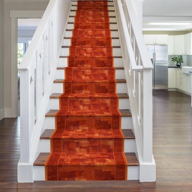 Stair Runner Altman Machine Woven Area Rug Rosalind Wheeler Rug Size: Runner 660cm x 66cm on Productcaster.