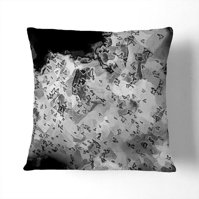 Birds on the Move Scatter Cushion with Filling East Urban Home Size: 55 x 55 cm, Backing Colour: Black on Productcaster.