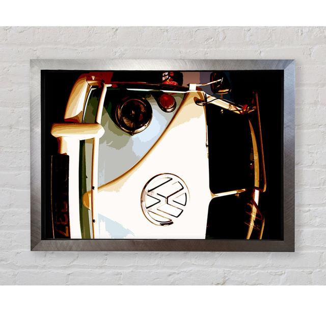 VW Camper Retro - Single Picture Frame Art Prints Bright Star Size: 42cm H x 59.7cm W x 3.4cm D on Productcaster.