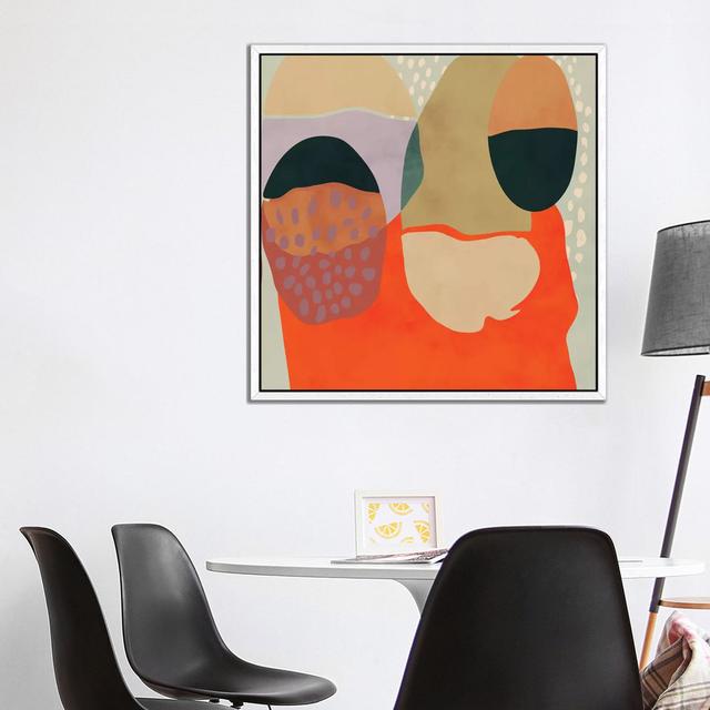 Shapes Abstract Study by Ana Rut Bré - Gallery-Wrapped Canvas Giclée on Canvas Lark Manor Size: 93.98cm H x 93.98cm W, Format: White Floater Framed on Productcaster.