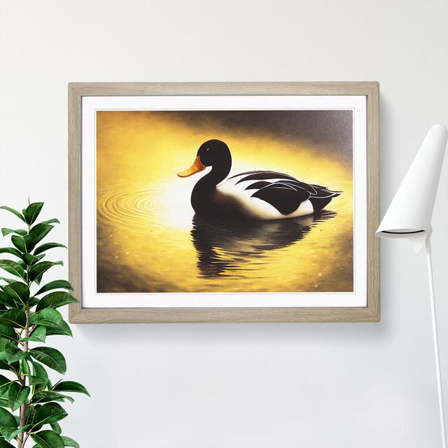 Unreal Duck - Picture Frame Graphic Art Brambly Cottage Size: 46cm H x 64cm W x 2cm D, Frame Colour: Oak Framed on Productcaster.