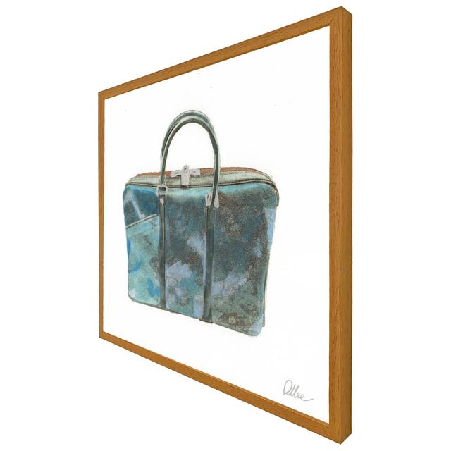 Green Handbag - Single Picture Frame Art Prints Rosdorf Park Frame Option: Black, Size: 51cm H x 51cm W x 4cm D on Productcaster.