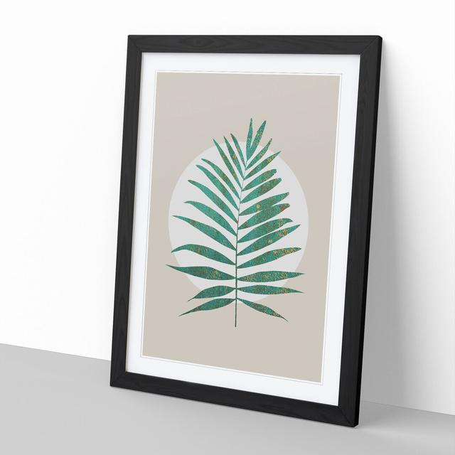 Botanical Fern - Picture Frame Graphic Art East Urban Home Size: 36cm H x 27cm W x 2cm D, Frame Option: Black on Productcaster.