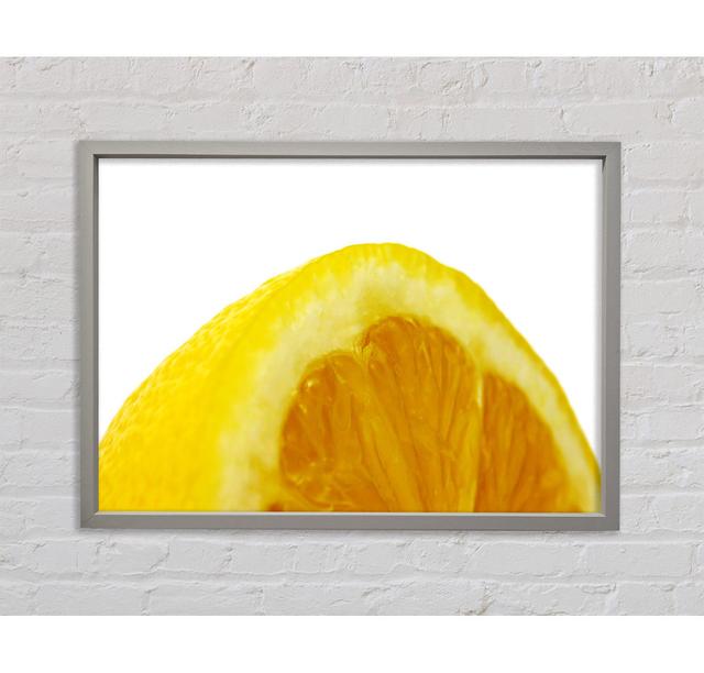 Lemon Wedge - Single Picture Frame Art Prints on Canvas Ebern Designs Size: 84.1cm H x 118.9cm W x 3.3cm D on Productcaster.