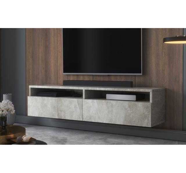 Nayara TV Stand for TVs up to 65" Latitude Run Colour: Grey on Productcaster.