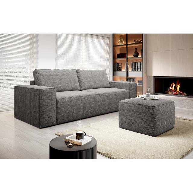 Zweiersofa Hombach Metro Lane Polsterfarbe: Grau on Productcaster.