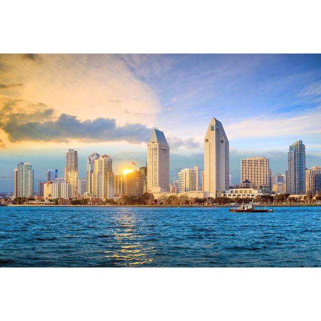 Skyline Of San Diego - Wrapped Canvas Art Prints 17 Stories Size: 20cm H x 30cm W x 1.8cm D on Productcaster.