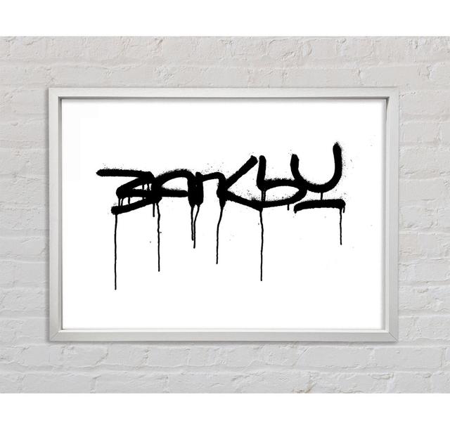 Banksy Weiß - Druck Bright Star Größe: 84,1 cm H x 100,7 cm B x 3,3 cm T on Productcaster.