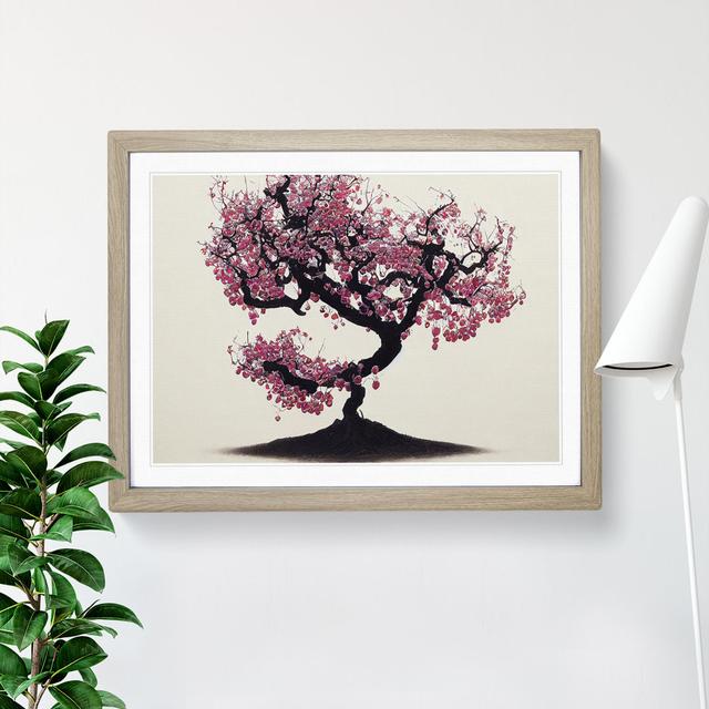 Luscious Blossom Tree - Single Picture Frame Print Marlow Home Co. Frame Colour: Grey, Size: 34cm H x 46cm W on Productcaster.