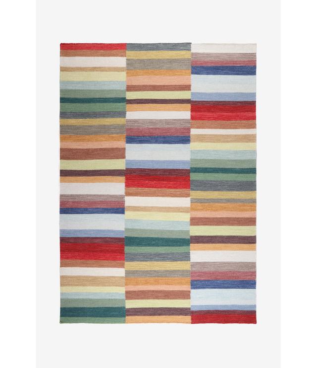 Mikenzi Striped Handmade Area Rug Ebern Designs Rug Size: Rectangle 200 x 290cm on Productcaster.