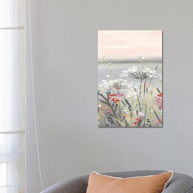 Blushing Wildflowers II by Carol Robinson - Painting on Canvas 17 Stories Size: 66.04cm H x 45.72cm W x 3.81cm D, Format: Wrapped Canvas on Productcaster.