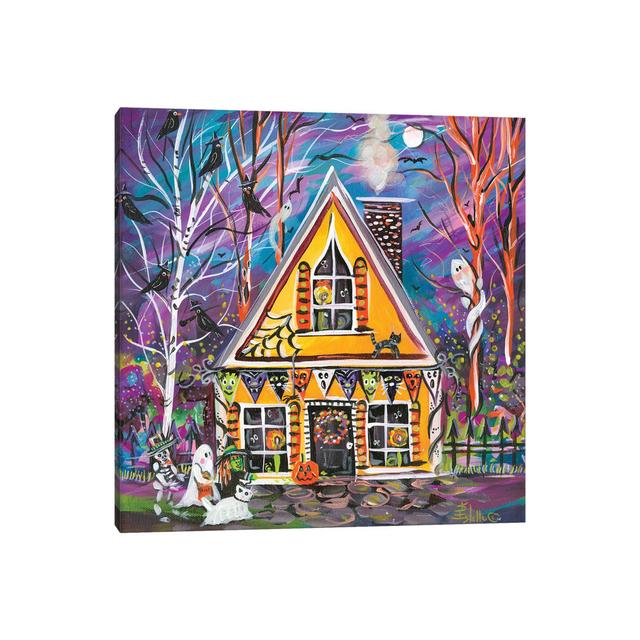 Haunted House von Estelle Grengs - Gallery-Wrapped Canvas Giclée on Canvas Rosalind Wheeler Format: Leinwandbild, Größe: 45,72 cm H x 45,72 cm B x 3,8 on Productcaster.