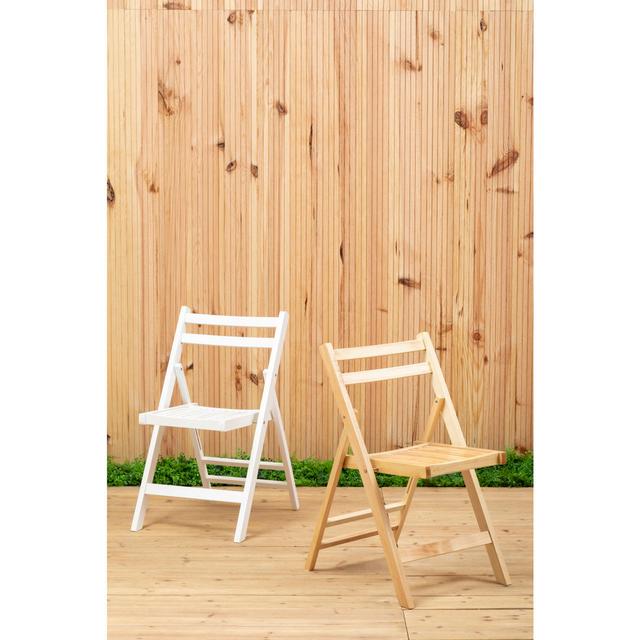 Christianson Black Folding Chair House of Hampton Colour: White on Productcaster.