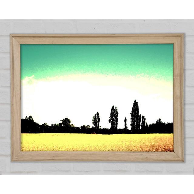 Countryside Haze Framed Print Ebern Designs Size: 21cm H x 29.7cm W on Productcaster.