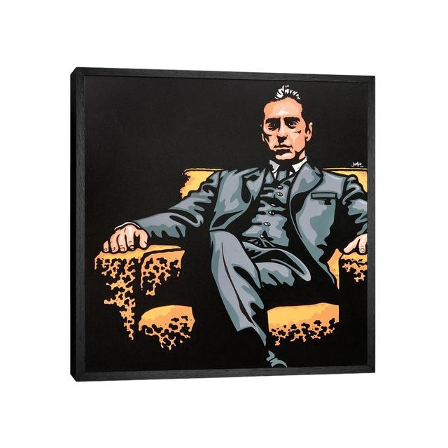 Michael Corleone by James Lee - Painting on Canvas George Oliver Size: 45.72cm H x 45.72cm W x 3.81cm D, Format: Black Framed on Productcaster.