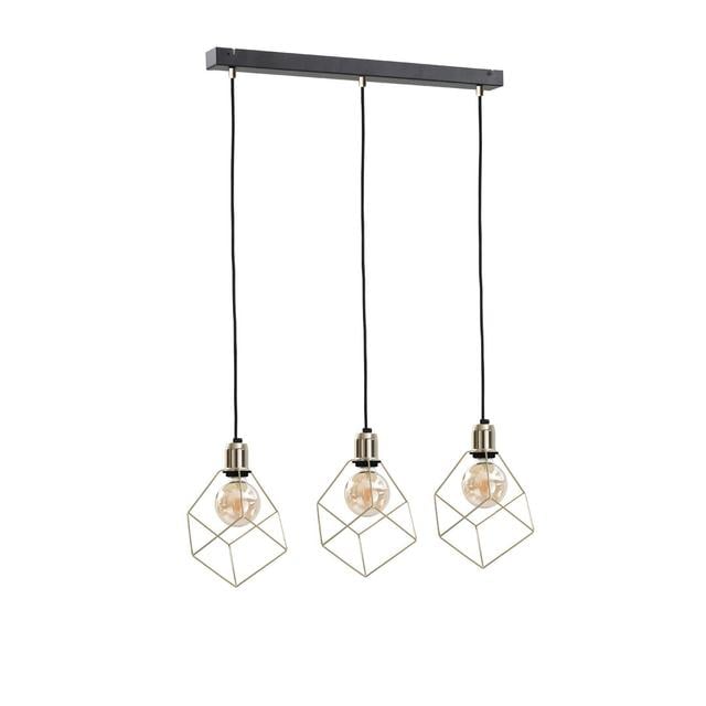 Bohannon 3 - Light Gold Geometric Pendant Brayden Studio on Productcaster.