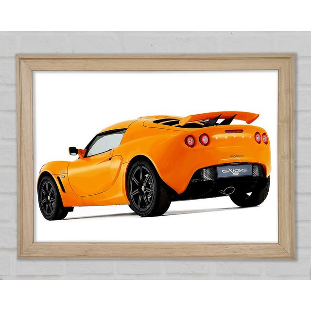 Orange Lotus Elite Rear - Print Brayden Studio Size: 29.7cm H x 42cm W x 1.5cm D on Productcaster.