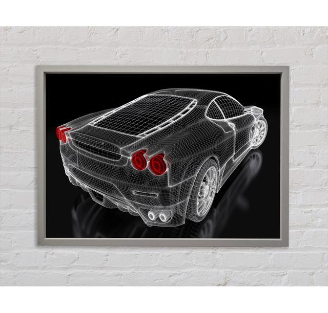 Ferrari F430 Drawing Framed Print Bright Star Size: 84.1cm H x 118.9cm W on Productcaster.