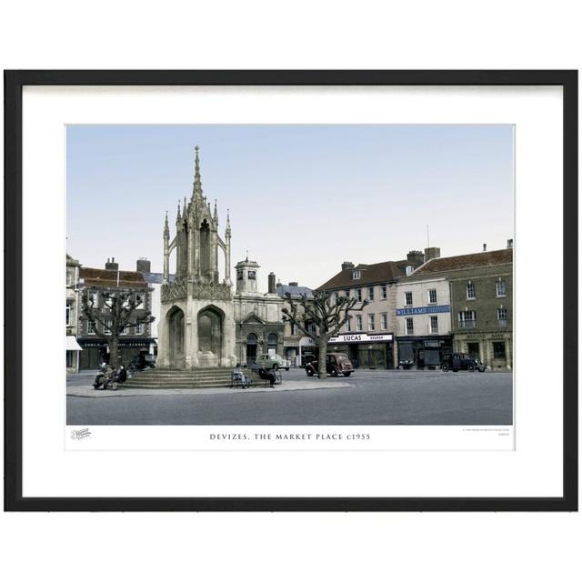 'Devizes, the Market Place C1955' - Picture Frame Photograph Print on Paper The Francis Frith Collection Size: 60cm H x 80cm W x 2.3cm D on Productcaster.