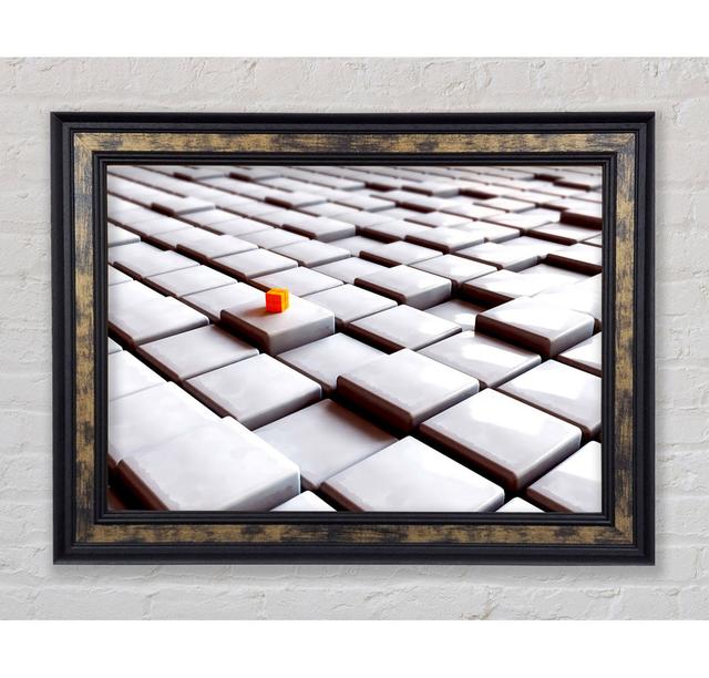 Square Root of Orange - Picture Frame Art Prints Bright Star Size: 29.7cm H x 42cm W on Productcaster.