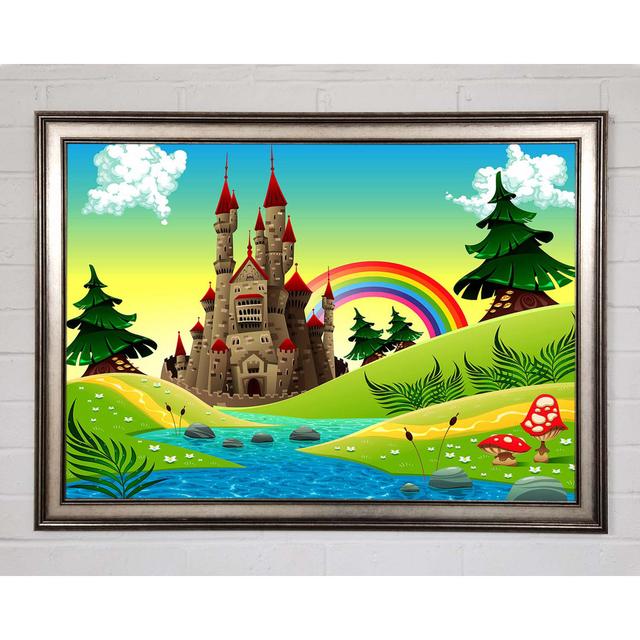 Magical Castle Far Far Away - Print Ophelia & Co. Size: 42cm H x 59.7cm W x 1.5cm D, Format: Natural Framed Paper on Productcaster.