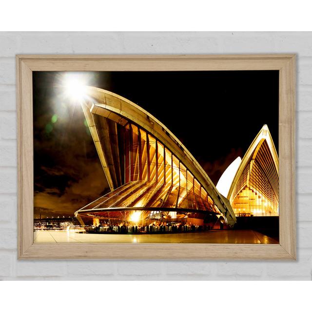 Sydney Opera House Golden Glow - Print Brayden Studio Size: 42cm H x 59.7cm W x 1.5cm D on Productcaster.