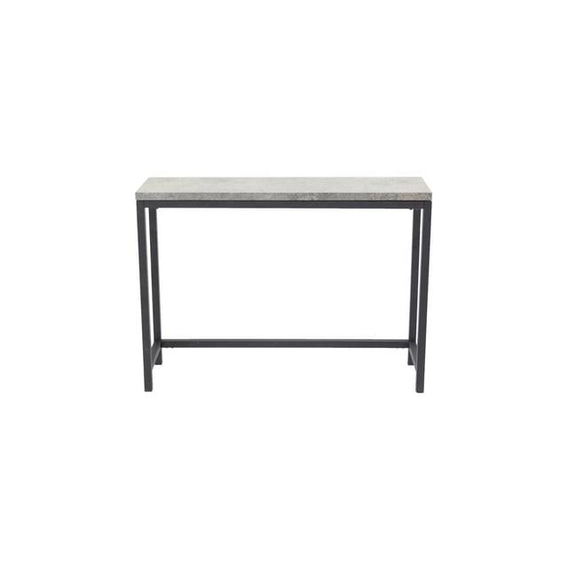 Kumani Side Table Latitude Run Table Base Colour: Black, Table Top Colour: Concrete on Productcaster.