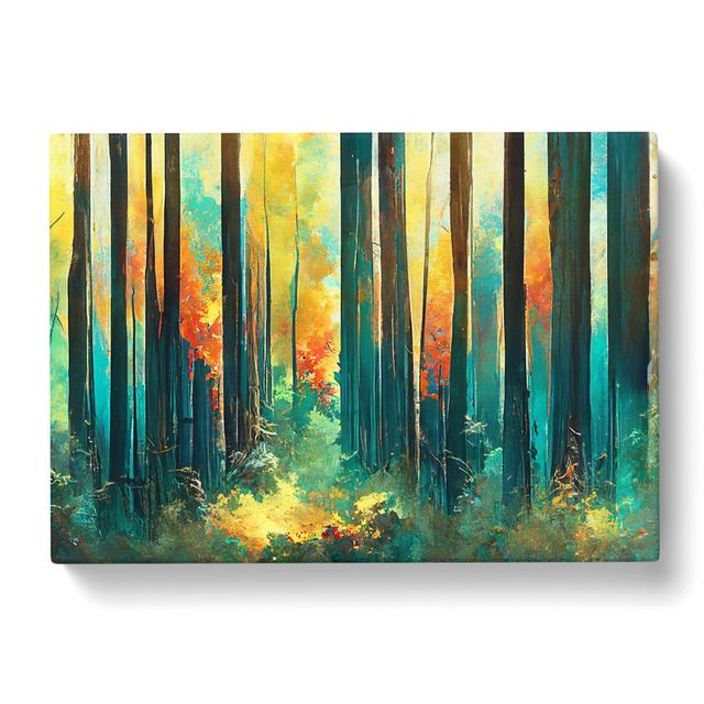 Forest in Abstract Vol.2 - Wrapped Canvas Painting Alpen Home Size: 50cm H x 76cm W x 3cm D on Productcaster.