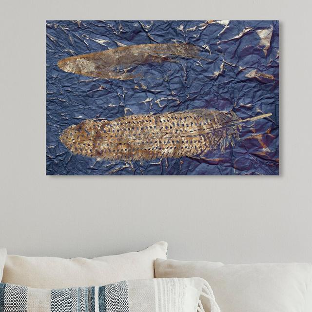 'Guinea Blue' Graphic Art on Wrapped Canvas East Urban Home Size: 40.6 cm H x 61 cm W on Productcaster.