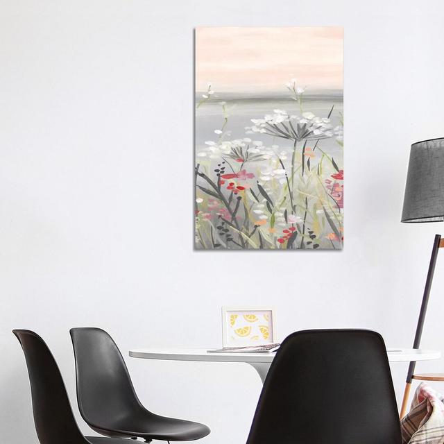 Blushing Wildflowers II by Carol Robinson - Painting on Canvas 17 Stories Format: Wrapped Canvas, Size: 101.6cm H x 66.04cm W x 3.81cm D on Productcaster.