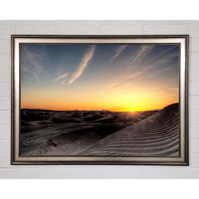 Little Sahara Sunset - Single Picture Frame Art Prints Gracie Oaks Size: 42cm H x 59.7cm W x 1.5cm D on Productcaster.