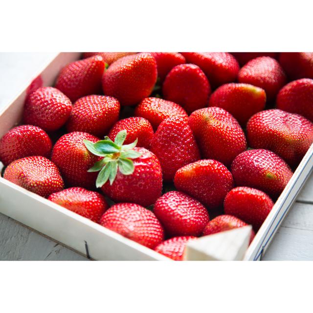 Fresh Strawberries by Asife - Wrapped Canvas Photograph 17 Stories Size: 61cm H x 91cm W on Productcaster.