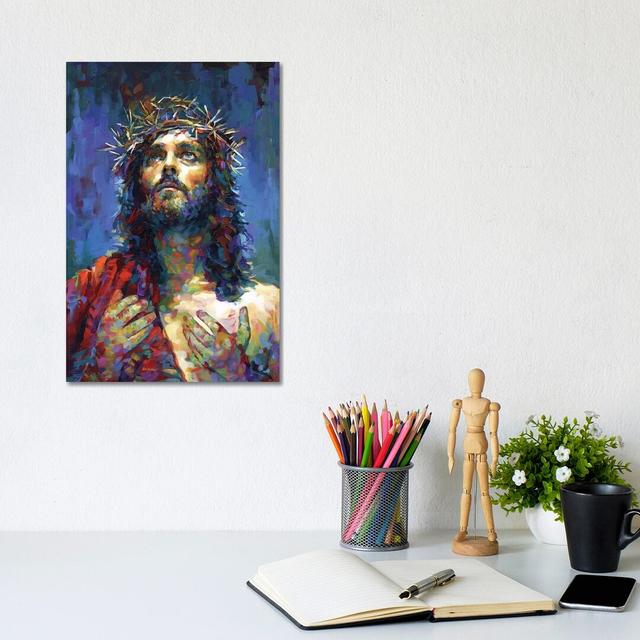 Jesus Christ by Leon Devenice - Painting on Canvas Astoria Grand Size: 30.48cm H x 20.32cm W x 1.91cm D, Format: Wrapped Canvas on Productcaster.