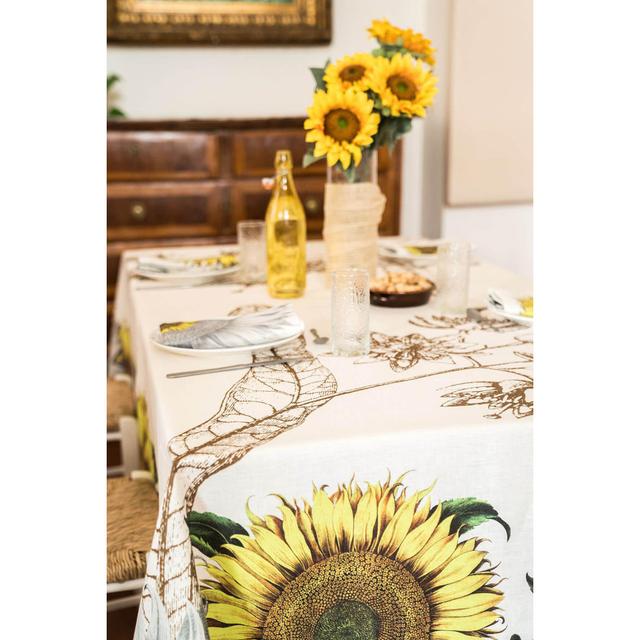 Helianthus Linen Tablecloth 220X220 Cm The NapKing Size: 180cm x 270cm L on Productcaster.