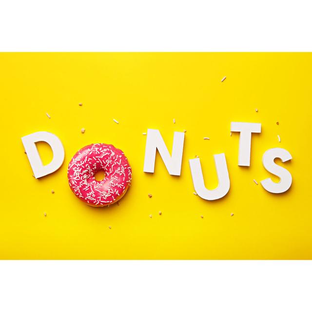 Flat Lay Donuts Letters by Virtustudio - Wrapped Canvas Graphic Art 17 Stories Size: 20cm H x 30cm W on Productcaster.