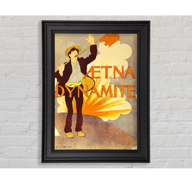 Aetna Dynamite Framed Print Happy Larry Size: 42cm H x 29.7cm W x 8cm D on Productcaster.