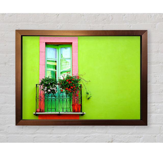 Green Wall Window - Print Bright Star Size: 84.1cm H x 118.9cm W on Productcaster.