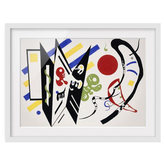 'Reciprocal' by Wassily Kandinsky - Picture Frame Graphic Art Print on Paper East Urban Home Frame Options: Matt white, Size: 50cm H x 70cm W on Productcaster.