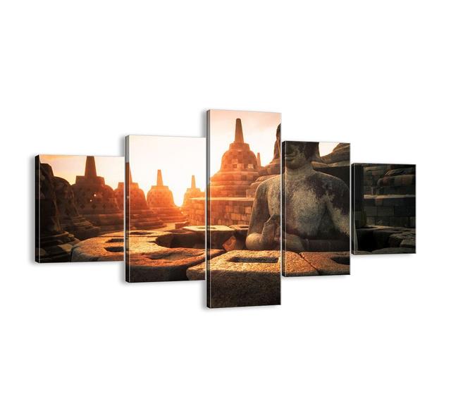 Weather of Great Wisdom - 5 Piece Unframed Photograph Print Set on Canvas World Menagerie Size: 70cm H x 125cm W x 1.8cm D on Productcaster.