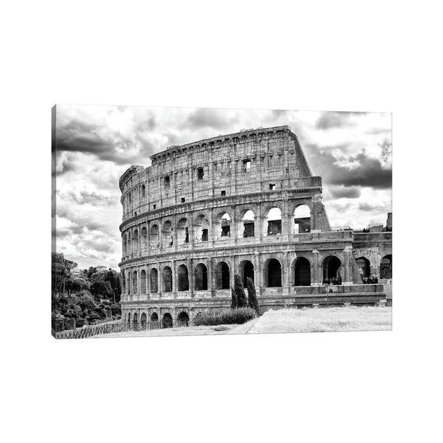 Colosseum in Black & White by Philippe Hugonnard - Wrapped Canvas Photograph Print Latitude Run Size: 20.32cm H x 30.48cm W x 1.91cm D on Productcaster.