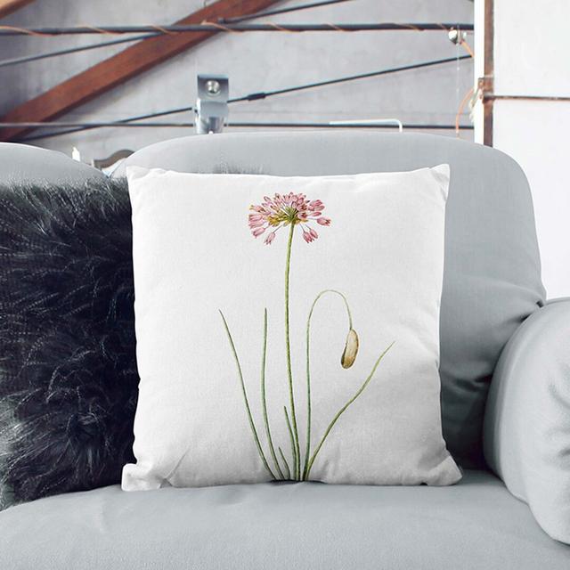 Floral Square Throw Cushion East Urban Home Backing Colour: White, Size: 40 x 40 cm on Productcaster.