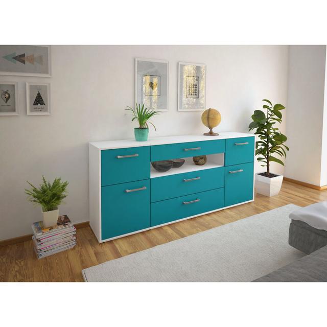 Sideboard Lipcombe 17 Stories Farbe: Türkis/ Weiß on Productcaster.