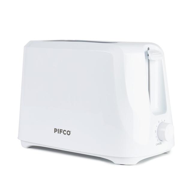 Essentials White 2 Slice Toaster - Compact Design With 6 Browning Controls - Anti-jam Function - Easy To Clean With Removable Crumbs Tray - 700w PIFCO on Productcaster.