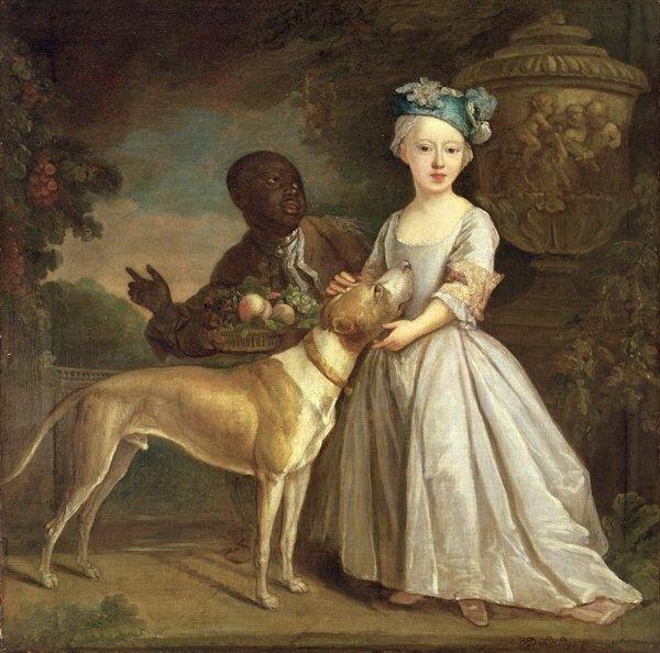 A Young Girl with a Dog and a Page, 1720-30 by Bartholomew Dandridge - Unframed Art Print on Paper East Urban Home Size: Large on Productcaster.