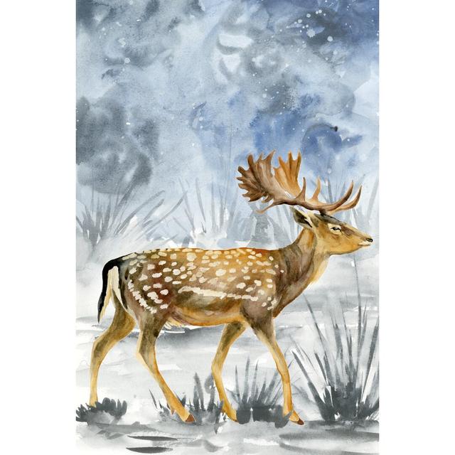 Snowy Night I by Melissa Wang - Wrapped Canvas Painting Union Rustic Size: 91cm H x 61cm W on Productcaster.